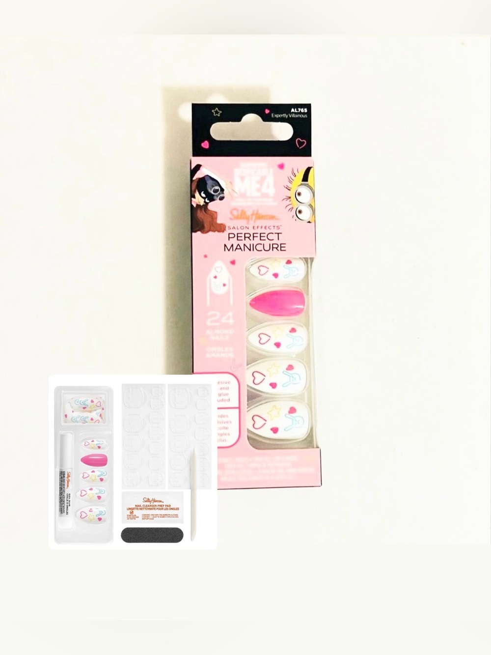 Sally Hansen x Despicable Me 4 Salon Effects Press-On Nails Expertly Villainous